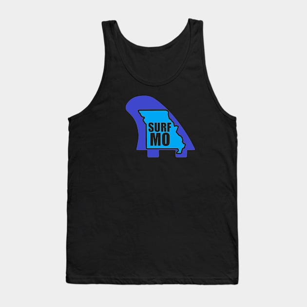 SurfMO - Wakesurf Missouri Tank Top by Wakesurf Library 